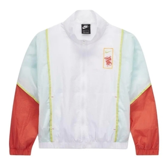 Nike Women's Woven Windbreaker Full Zip Jacket Size Medium - Picture 1 of 9